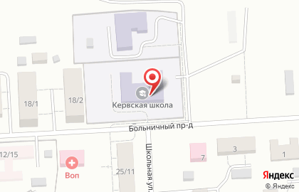 Детский сад №14 в Больничном проезде на карте