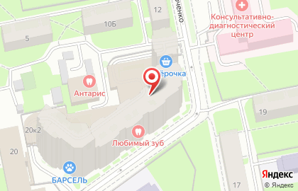 Томстудио на улице Александра Матросова на карте