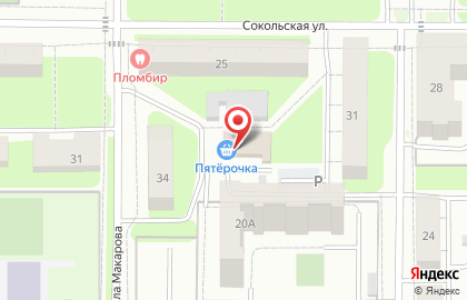 Пятёрочка, Кировский район на карте