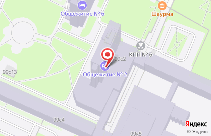 Общежитие, ГУУ на карте