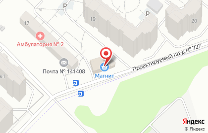 Супермаркет Магнит в Москве на карте