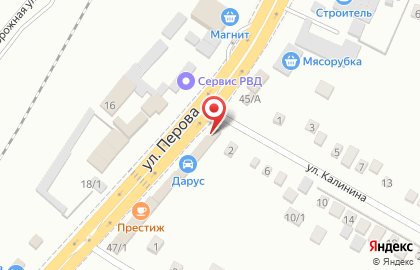 Автоцентр на улице Перова на карте