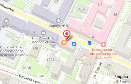 Кафе быстрого питания Dark Side в Нижегородском районе на карте