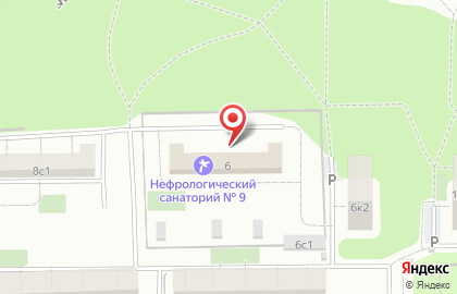 Детский нефрологический санаторий №9 в Черницынском проезде на карте