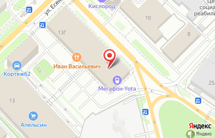 Ресторан Иван Васильевич в Рязани на карте
