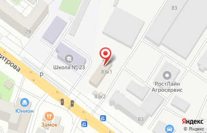 Гостиница в Воронеже на карте