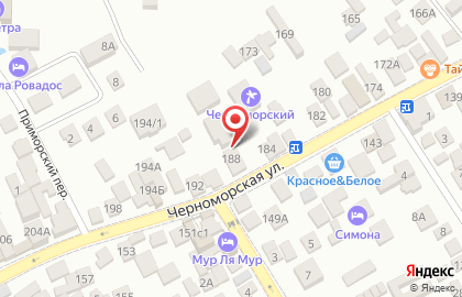 Банкомат Бинбанк на Черноморской улице в Анапе на карте