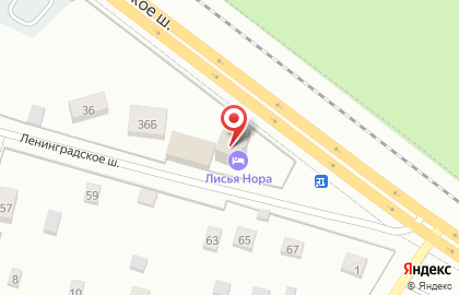 Лисья нора на карте