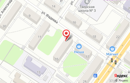 АКБ Торговый Городской Банк на улице Фадеева на карте