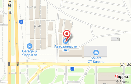 Магазин автозапчастей Авто-Кореец в Ново-Савиновском районе на карте