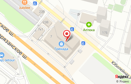 Магазин женской одежды Incity на Новорязанском шоссе на карте
