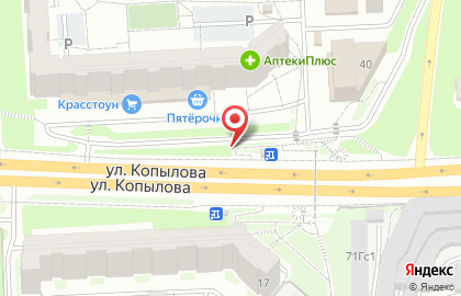 Киоск по продаже печатной продукции в Железнодорожном районе на карте