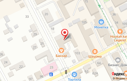 Служба доставки Банзай в Челябинске на карте