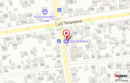 Магазин по продаже аккумуляторов Батарейка на улице Л.Толстого на карте