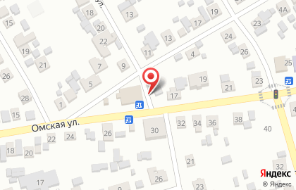 Супермаркет Ледяной городок на Омской улице на карте