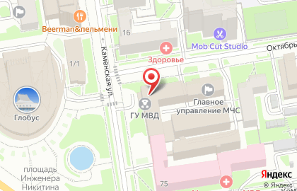 Управление вневедомственной охраны ВНГ РФ по Новосибирской области в Новосибирске на карте