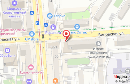 Аптека Трик-Фарма на Зиповской улице на карте
