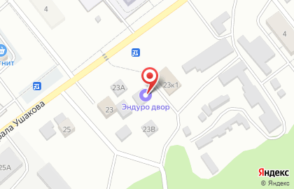 Автосалон Genesis на улице Адмирала Ушакова на карте