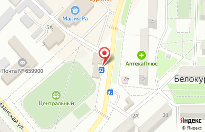 Фирменный салон МегаФон на Советской улице в Белокурихе на карте