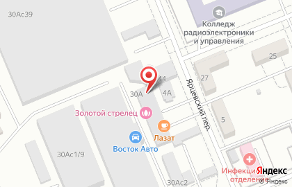 Комплекс отдыха и досуга Золотой стрелец в Ленинском районе на карте