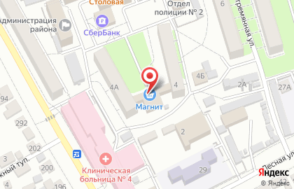 Супермаркет Магнит в Тамбове на карте