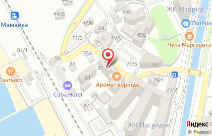 Мини-маркет в Центральном районе на карте