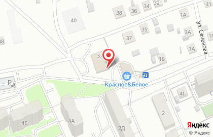 Супермаркет Магнит у дома на Полевой улице на карте