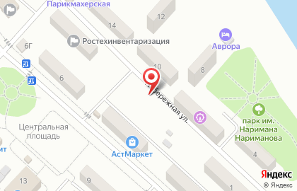 Продуктовый магазин в Астрахани на карте