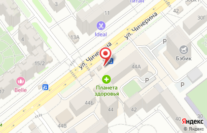 Магазин Знаменское мясо и молоко на улице Чичерина на карте