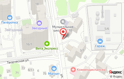 Звёздный, ООО Донстрой на улице Пацаева на карте