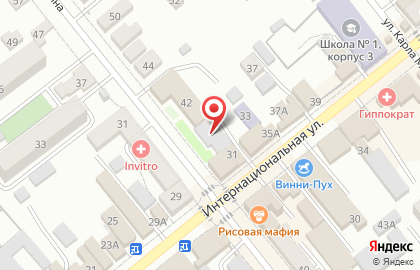 Ростелеком для дома на Интернациональной улице на карте