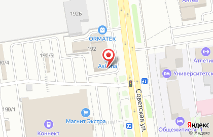 Салон Askona на Советской улице на карте