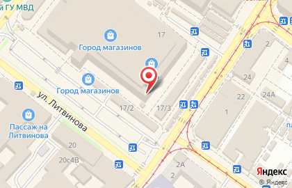 Торговый комплекс Город магазинов в Правобережном округе на карте