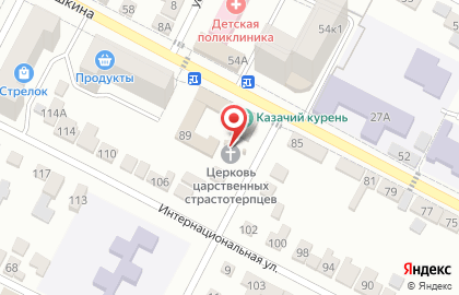 Храм Святых Царственных Страстотерпцев на Пролетарской улице на карте