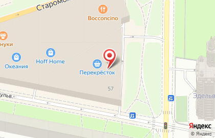 Ресторан быстрого питания Крошка Картошка на метро Славянский бульвар на карте