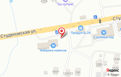 Тройка на Студенческой улице на карте