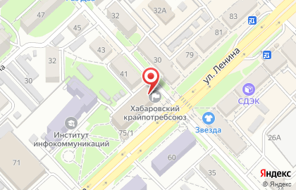 Компания Евро Окна ДВ на улице Ленина на карте
