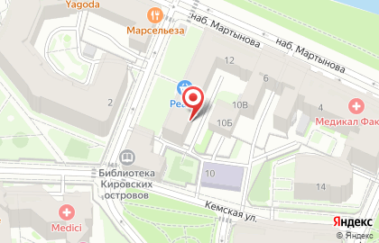 ООО Банкомат, МБА-Москва на набережной Мартынова на карте