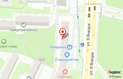 Приволжский филиал Банкомат, Промсвязьбанк на улице 9 Января на карте