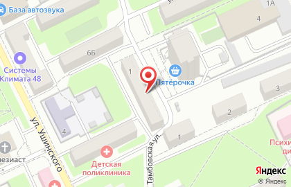 Поликлиника Городская больница №3, Свободный Сокол в Липецке на карте