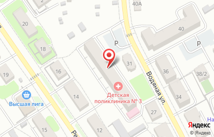 Детская поликлиника №3 в Центральном районе на карте