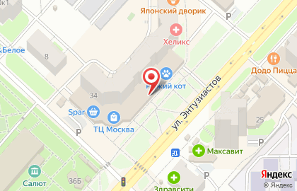 Туристическое агентство Велл на улице Энтузиастов на карте