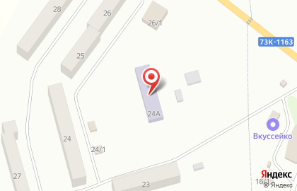 Детский сад Рябинка на улице микрорайона на карте