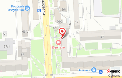 Магазин Ценитель пива в Железнодорожном районе на карте