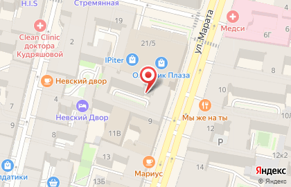 Компания ИнпредСервис на площади Восстания на карте