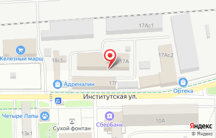 Продуктовый магазин, ООО Тимс на Институтской улице на карте