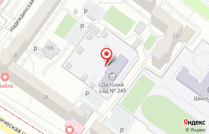 Детский сад №245 в Железнодорожном районе на карте