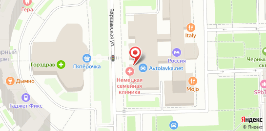 Многопрофильный медицинский центр Немецкая семейная клиника на площади Чернышевского на карте