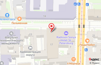 Hotel Indigo Санкт-Петербург Чайковского на карте