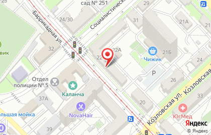 Волгоградская межрайонная коллегия адвокатов в Ворошиловском районе на карте